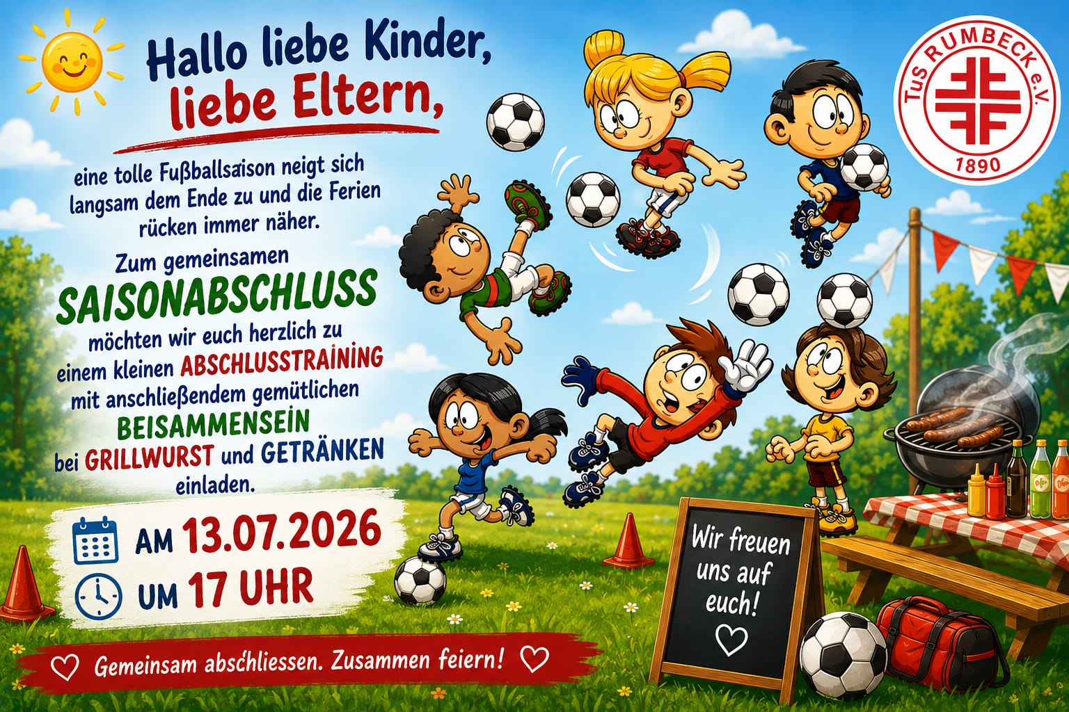 Jugend-Fussball: Gemeinsam abschließen, zusammen feiern!