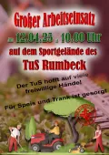 Arbeitseinsatz lädt der TuS Rumbeck
